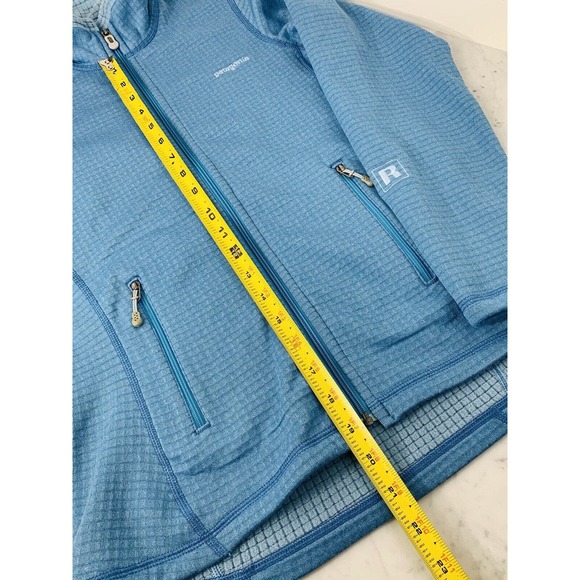 Patagonia R1 Regulator Jacket Women XS Light Blue Full Zip Polartec Waffle EUC - Picture 12 of 13